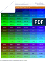 Color Chart Hex For HTML