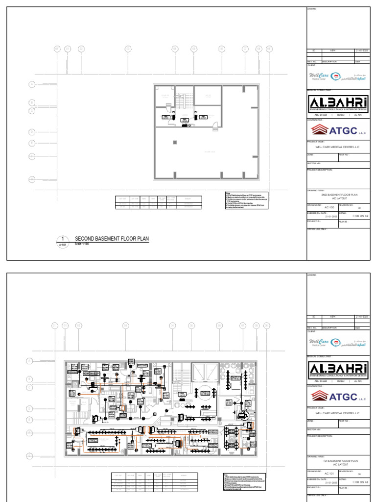 Second Basement Floor Plan AC Layout | PDF