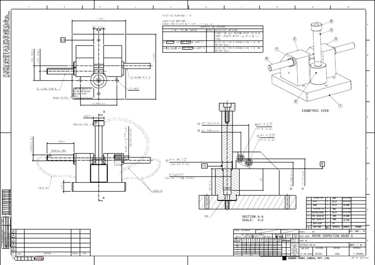 Inspection Gauge A 6v Rotor Sheet 1 | PDF