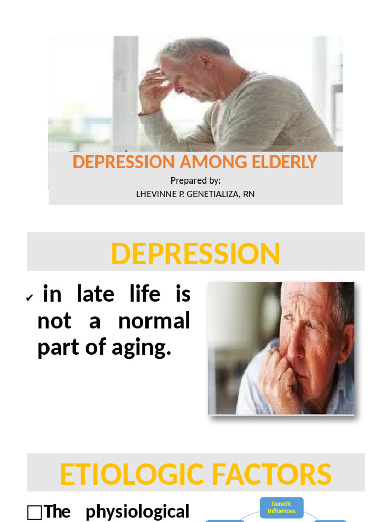 Depression Among Elderly | PDF | Major Depressive Disorder ...