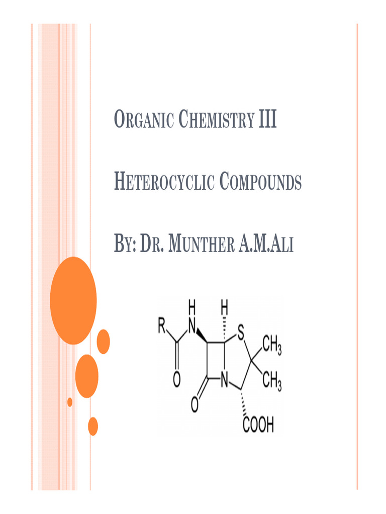 Heterocyclic Compounds in Organic Chemistry | PDF | Aromaticity ...