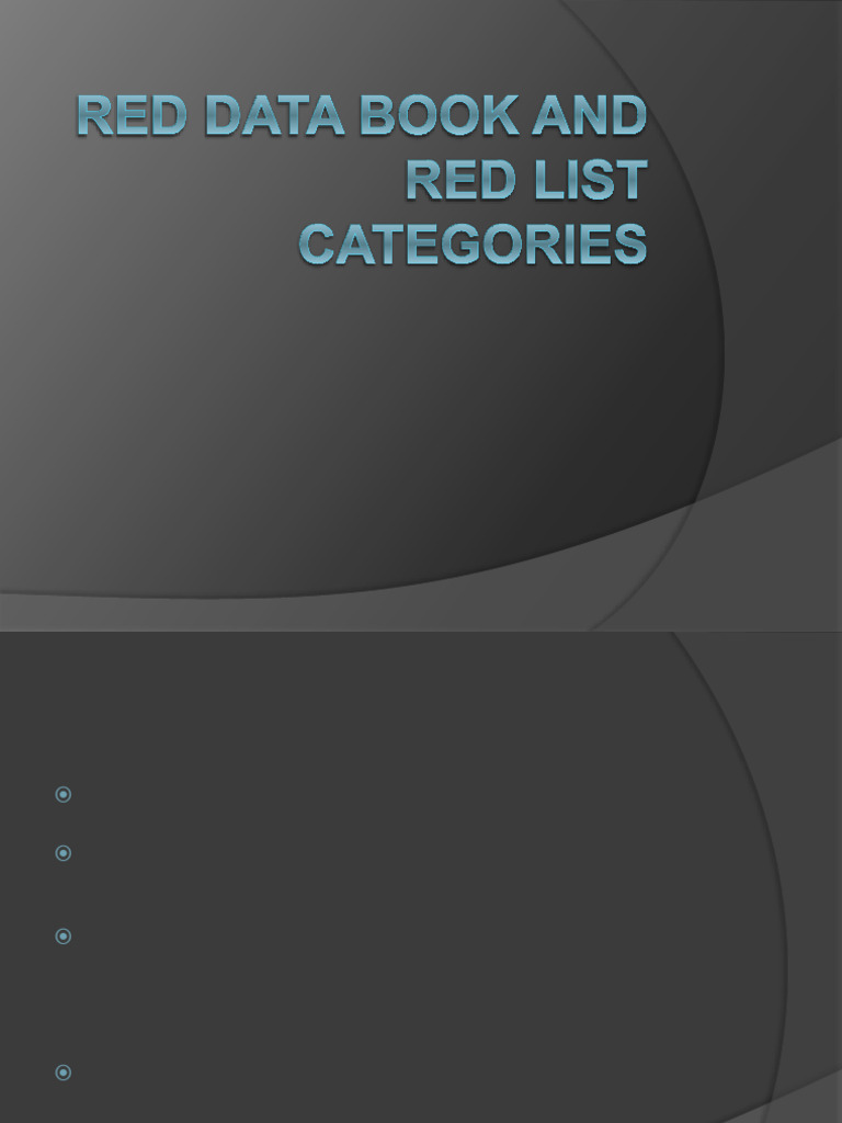 Redlistcategories-Prof MANIDEEP RAJ | PDF | Endangered Species ...