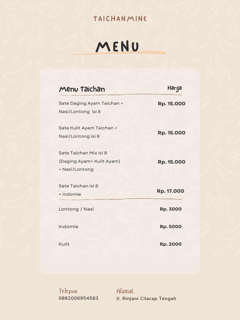 Menu Tersedia.pdf | PDF