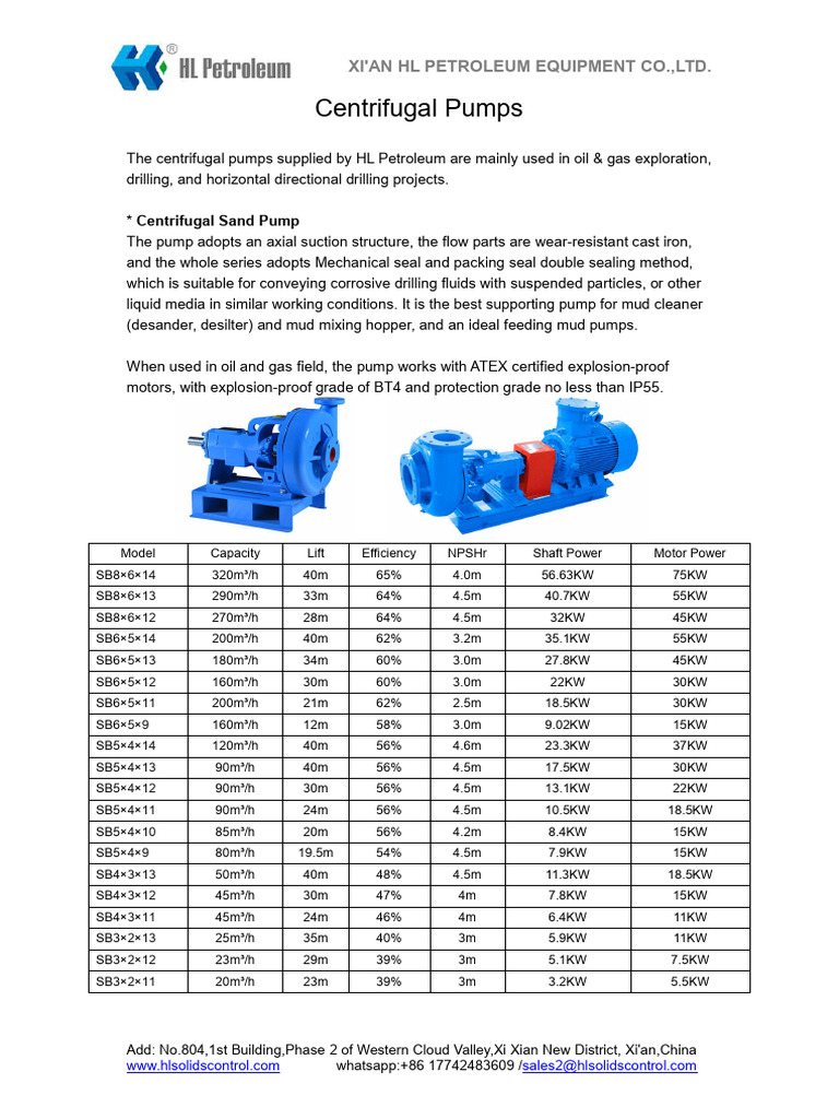 Centrifugal Pumps From HL Petroleum | PDF | Pump | Mechanical Engineering