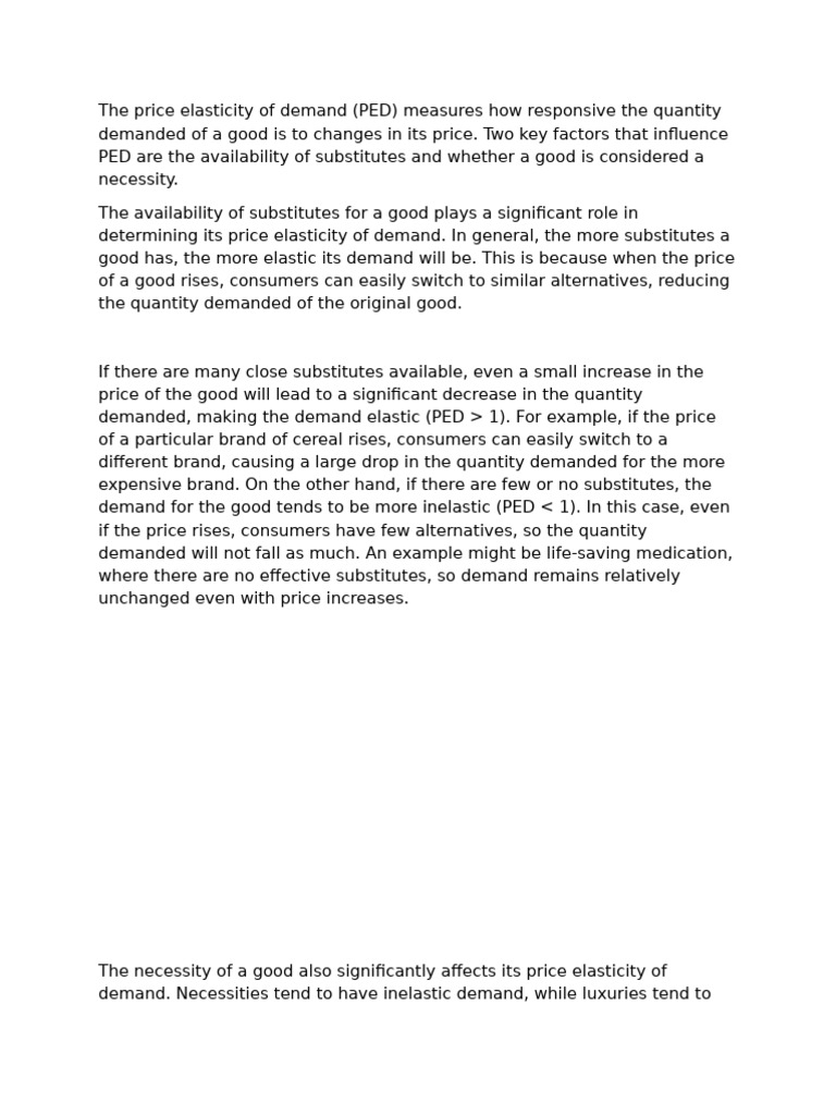Understanding Price Elasticity of Demand | PDF | Demand | Elasticity ...