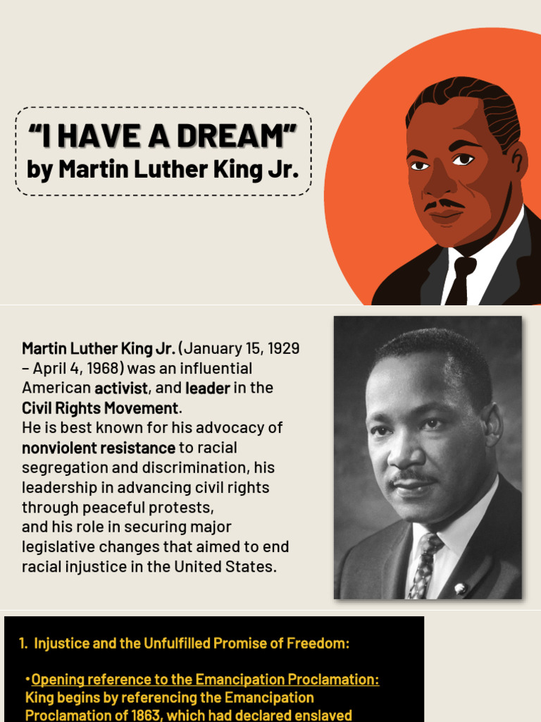 Themes of "I Have a Dream" Speech | PDF | Martin Luther King Jr ...