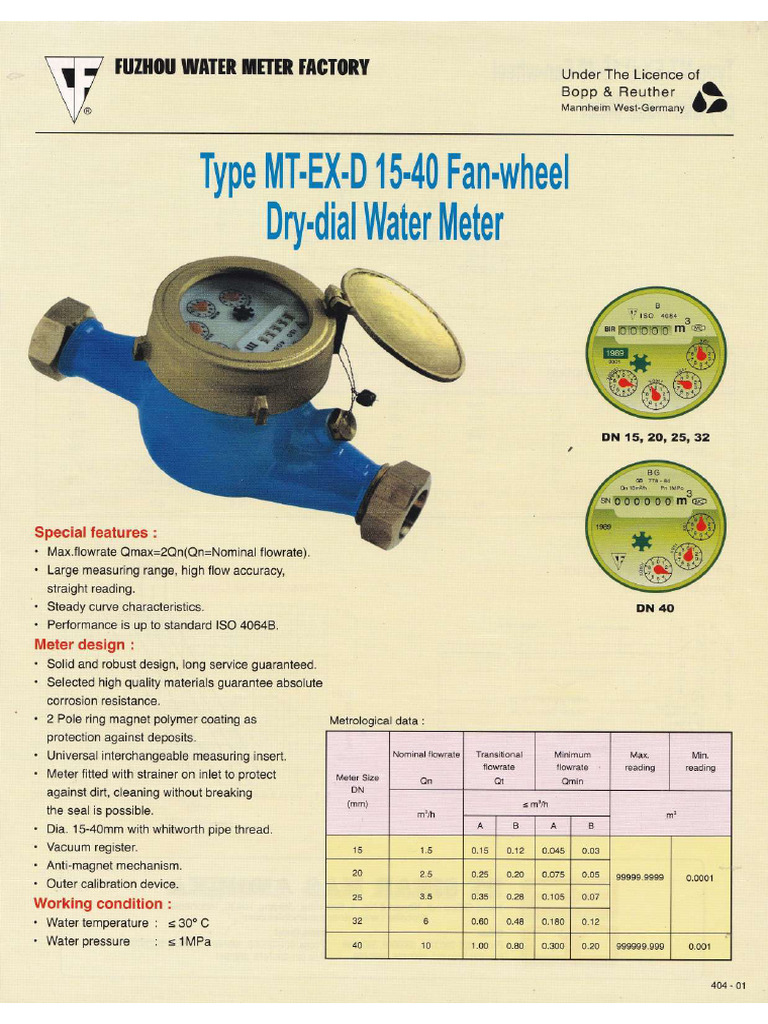 Water Meter - B&R | PDF