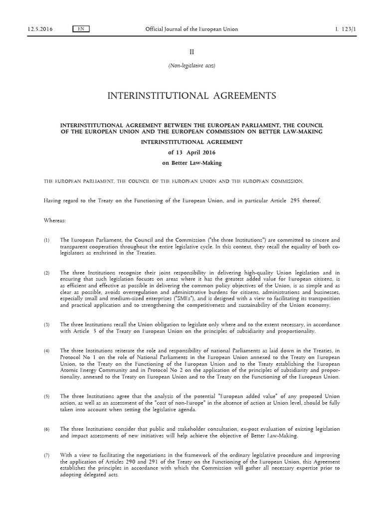 -1 | PDF | European Union | Treaty