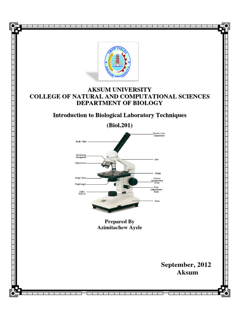 Introduction To Biological Laboratory Techniques 2 We Pdf