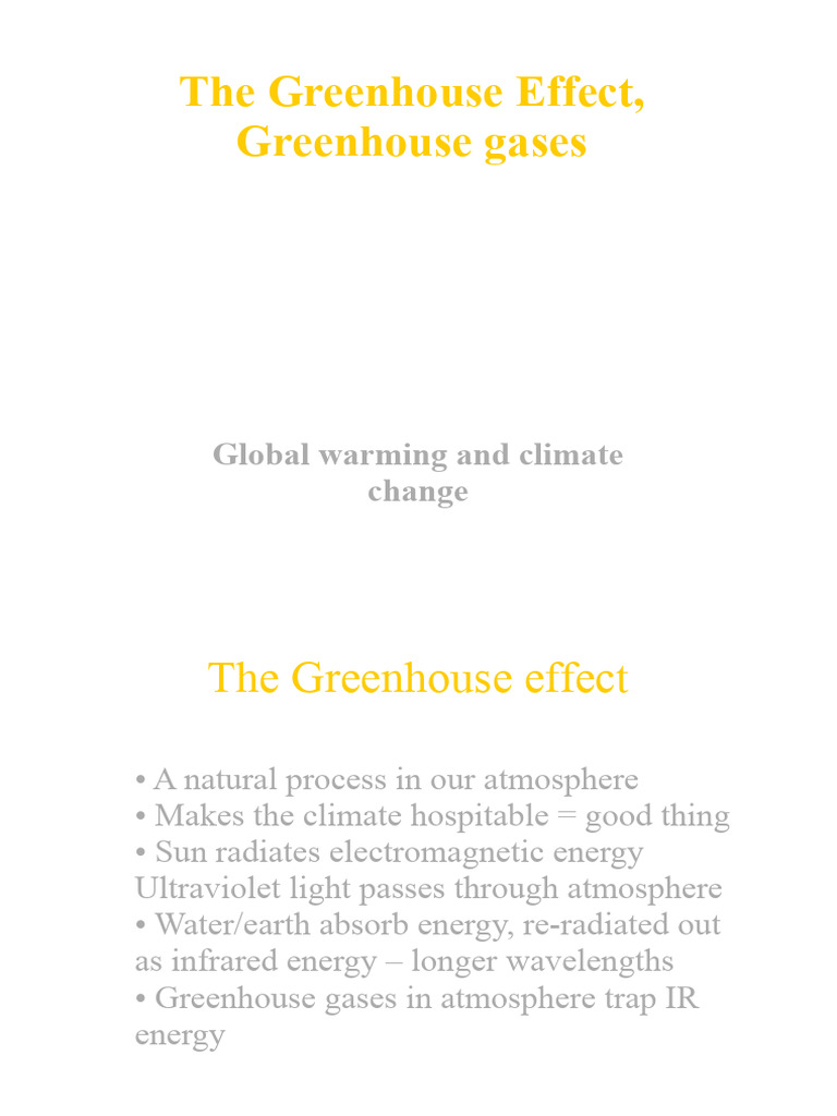 Understanding the Greenhouse Effect | PDF | Greenhouse Gas | Greenhouse ...