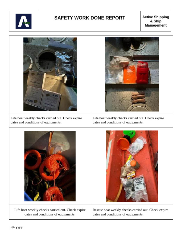 Weekly Safety Checks Report | PDF