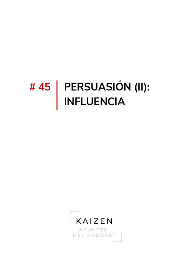 Principios de Influencia en Persuasión | PDF | Persuasión | Conceptos ...