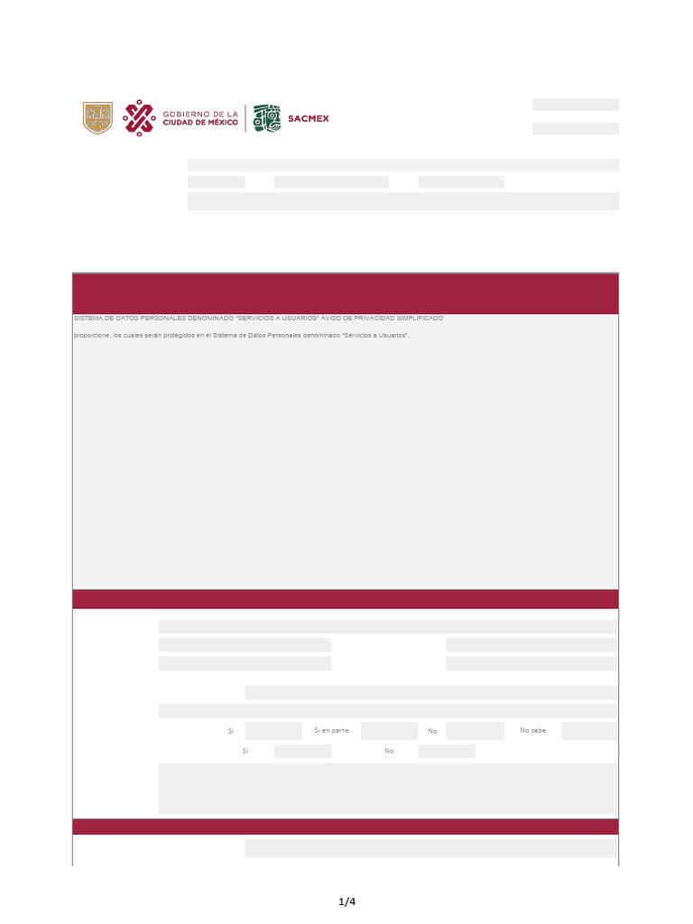 Tsacmex Desu CTC 1 | PDF | México | Gobierno