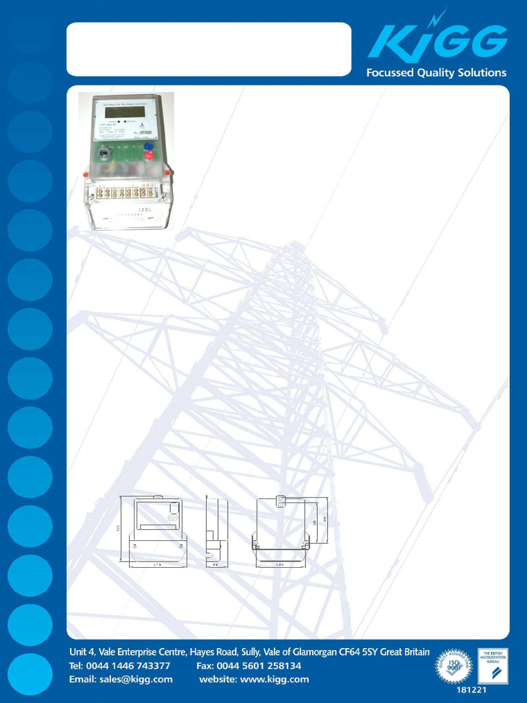 RDC 3PH GPRS Meter 2011 v1.2 | PDF | Metrology | Power (Physics)