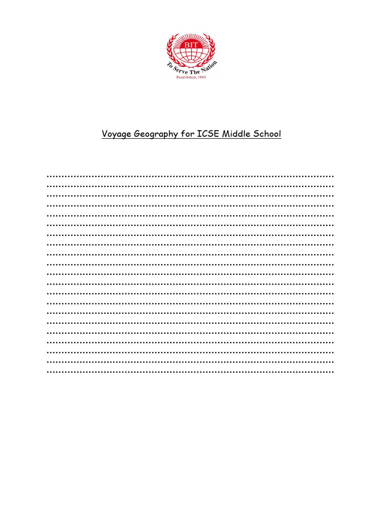 Geography Revision Worksheet for Class VII | PDF | Human Migration ...