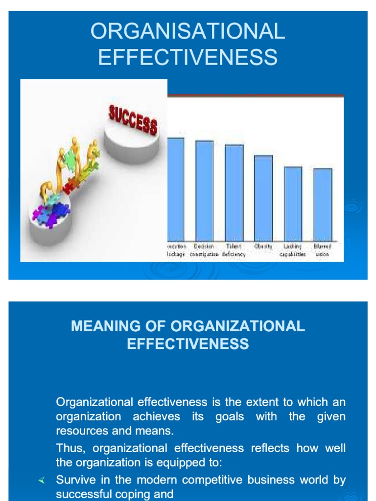 Understanding Organizational Effectiveness | PDF | Goal | Industrial ...