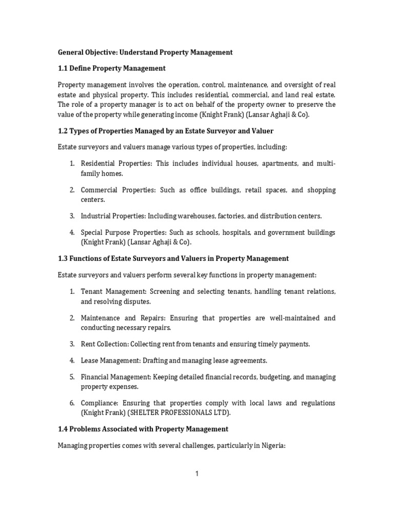 Understanding Property Management | PDF | Property Management | Real ...