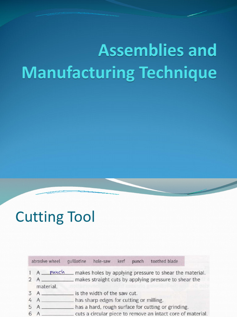 06.Assembling and Manufacturing | PDF