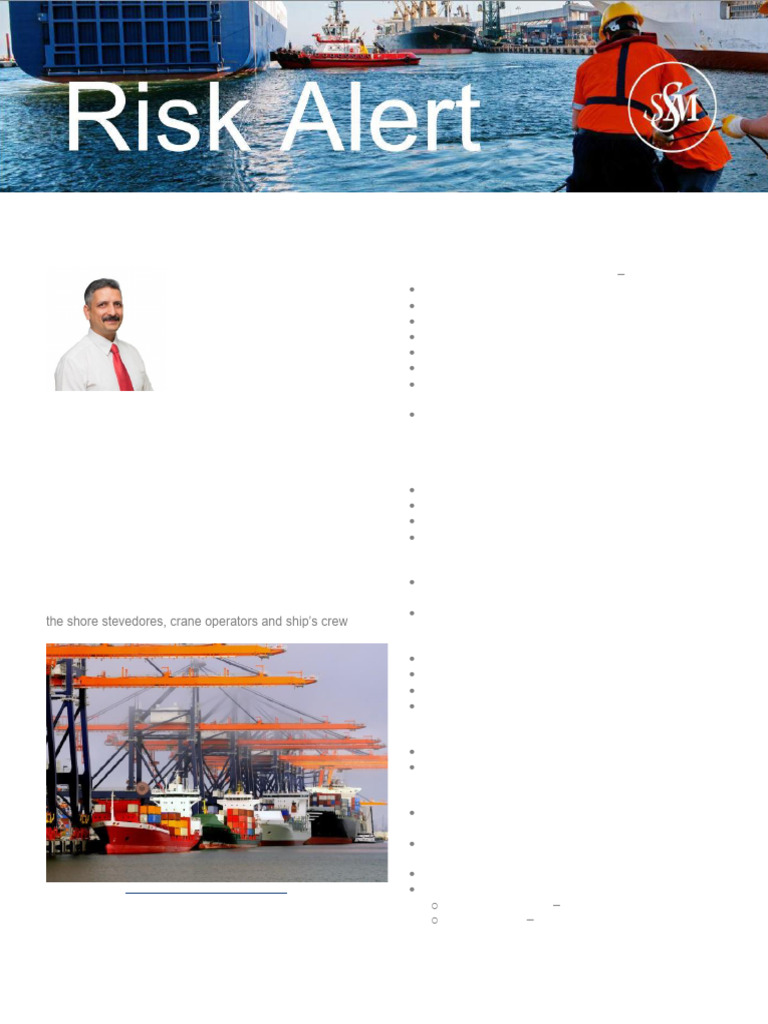 Container Cargo Operations Safety Risks | PDF | Occupational Safety And ...