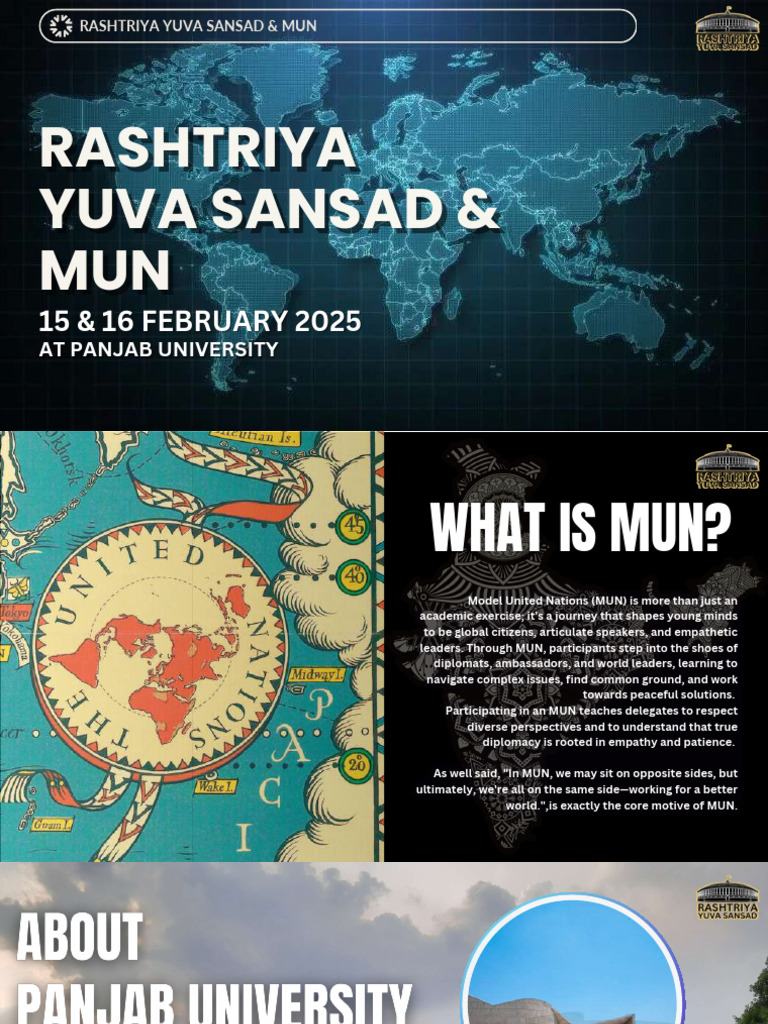 Rashtriya Yuva Sansad & MUN 2025 | PDF | United Nations | International ...