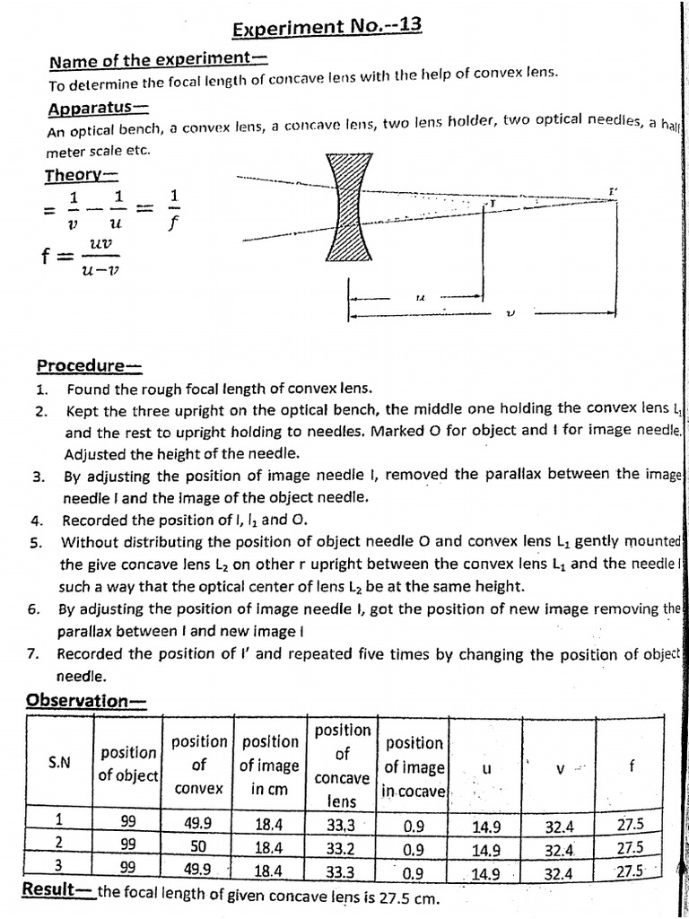 Physics Experiment No 07 | PDF