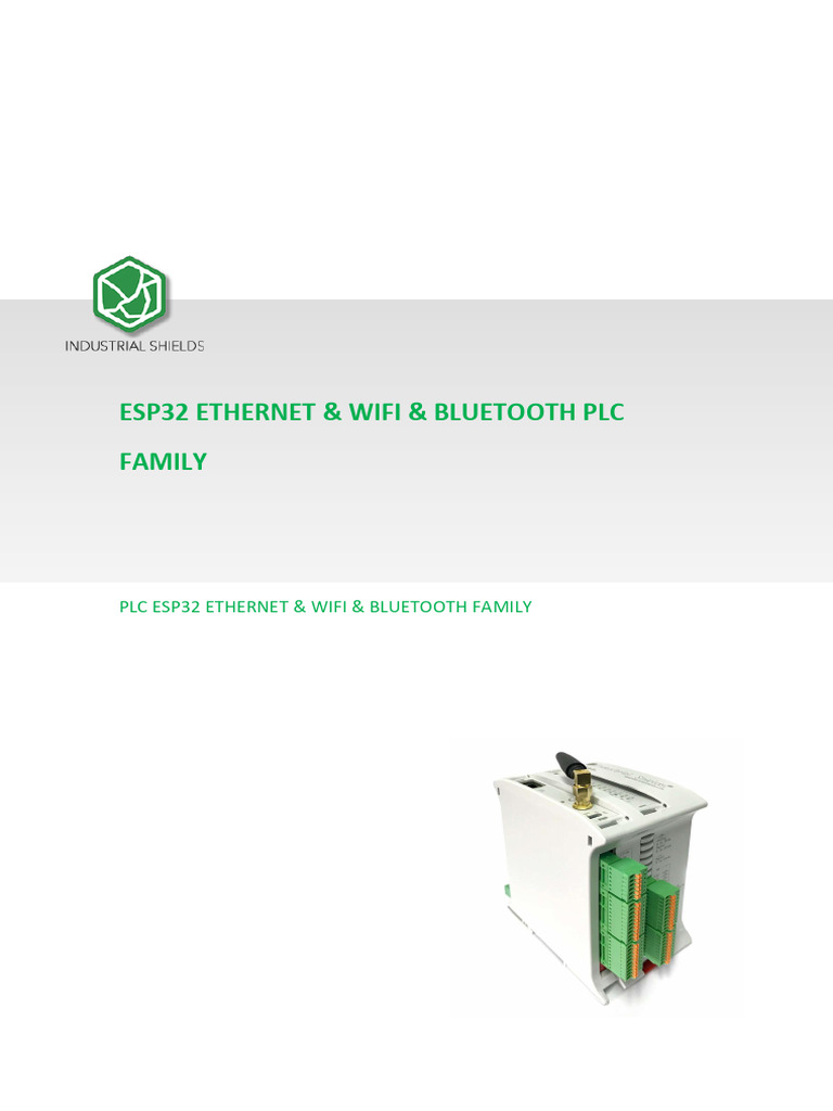 ESP32 PLC: Ethernet, WiFi, Bluetooth Guide | PDF | Programmable Logic ...