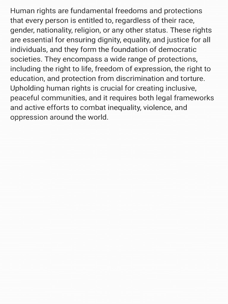 Human Rights | PDF
