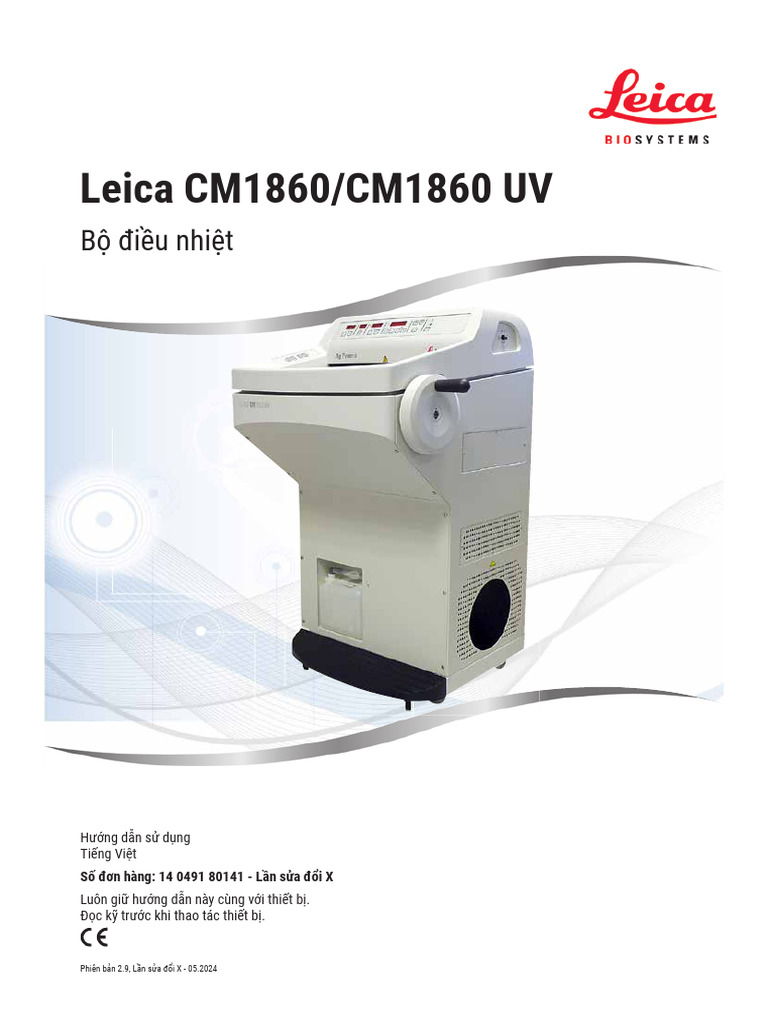 Leica CM1860 IFU 2v9X Vi | PDF