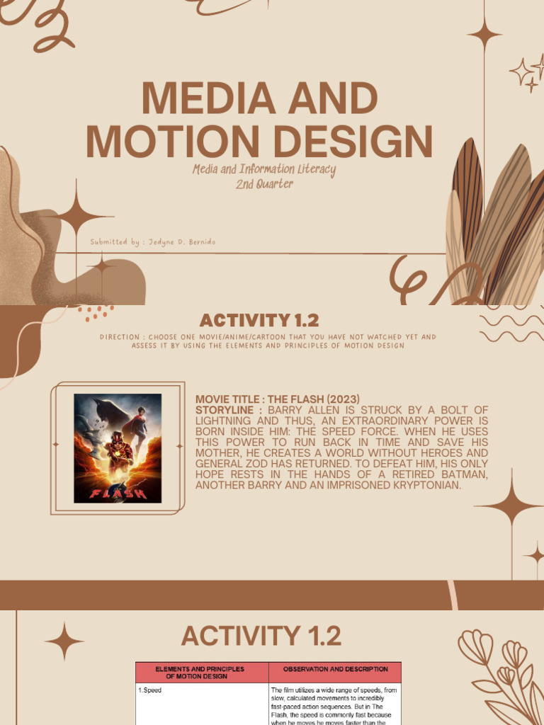 Media and Motion Design | PDF