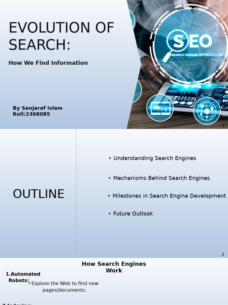 Evolution of Search Engine (1).pptx (1) | PDF | Search Engine ...