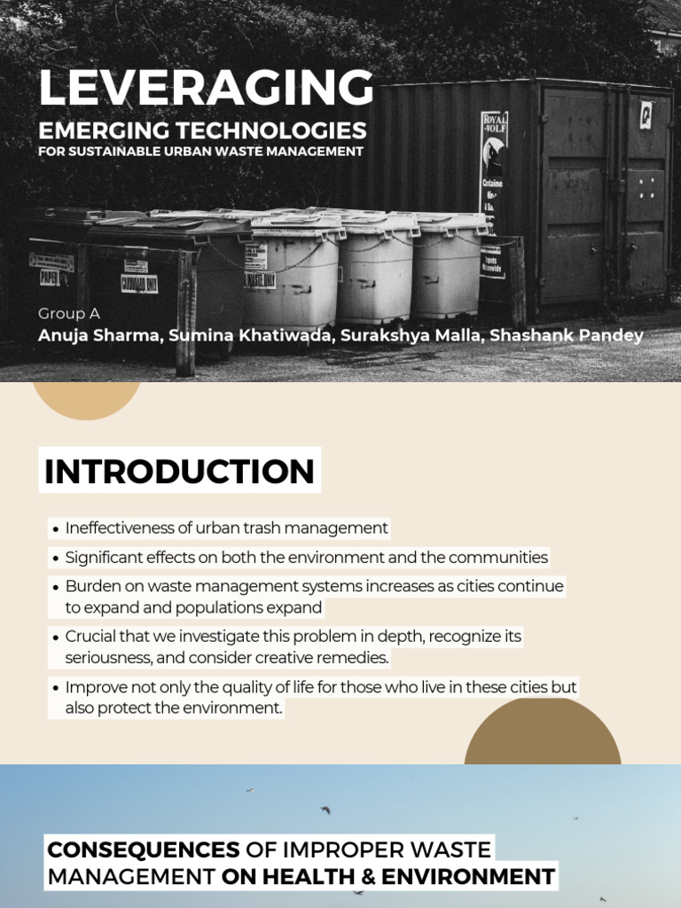 Urban Waste Management Using Emerging Technologies | PDF | Internet Of ...
