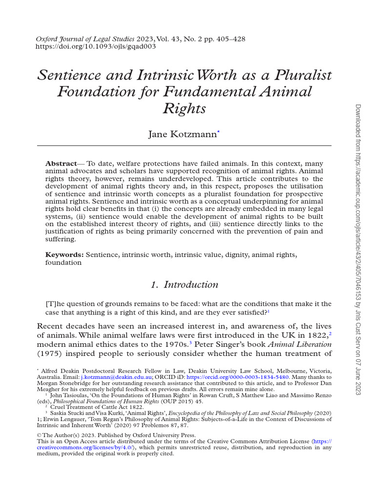 retrieve (1) | PDF | Animal Rights | Rights