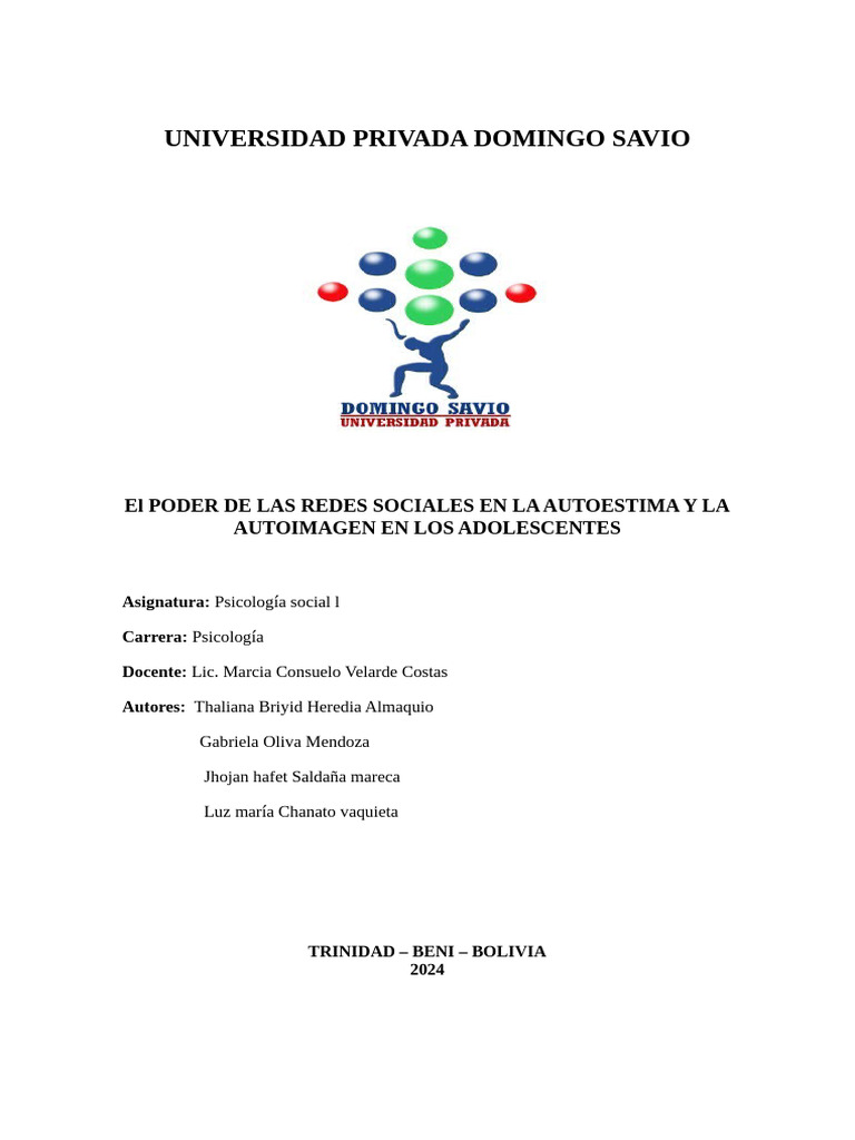 Proyecto - El Poder de Las Redes Sociales | PDF | Servicio de redes ...