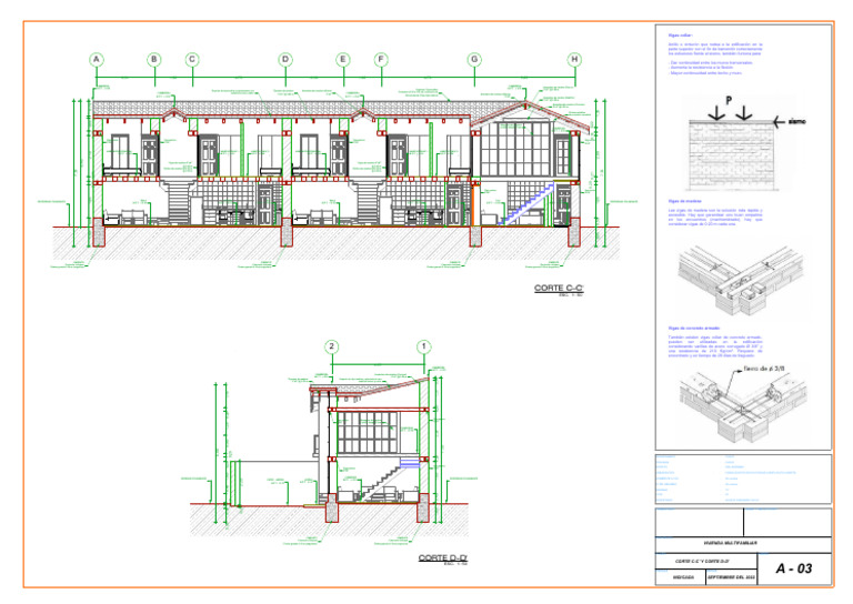 Planos y Estructura de Vivienda Multifamiliar | PDF | Hormigón ...
