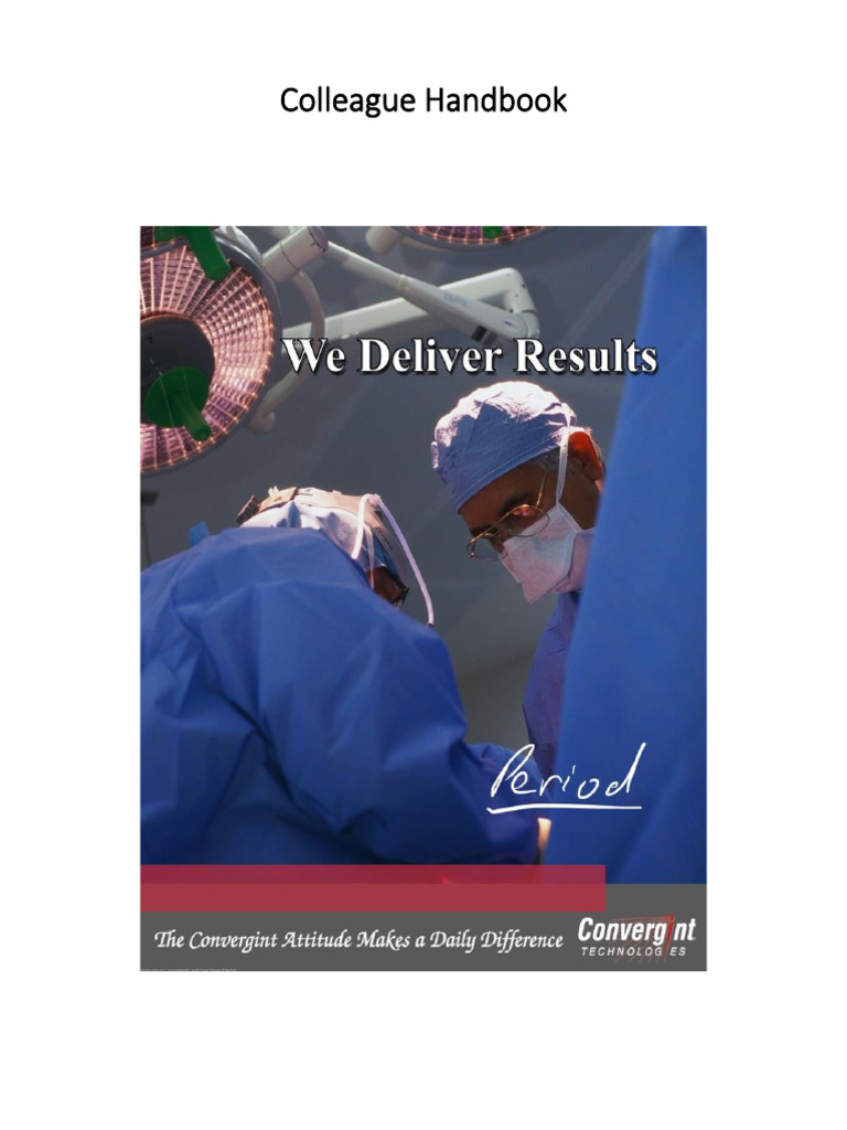 Convergint Technologies Colleague Handbook | PDF | Overtime | Employment