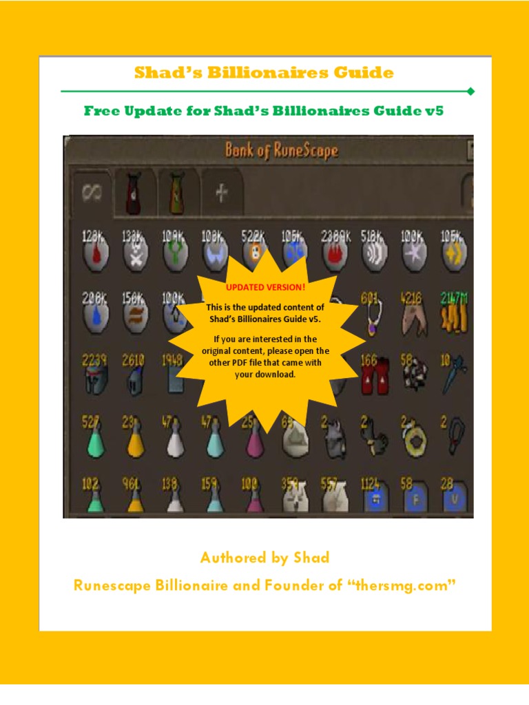 Updates To Shads BG v5 | PDF
