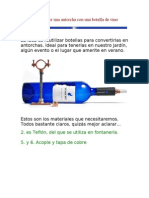 Como Hacer Una Antorcha Con Una Botella de Vino