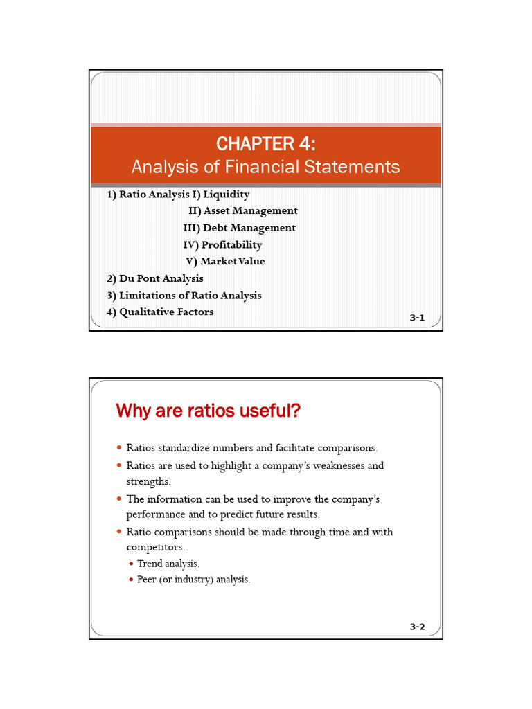 Financial Ratio Analysis Overview | PDF | Balance Sheet | Equity (Finance)