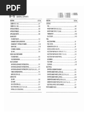 L34 6BG1发动机零件目录 isuzu | PDF
