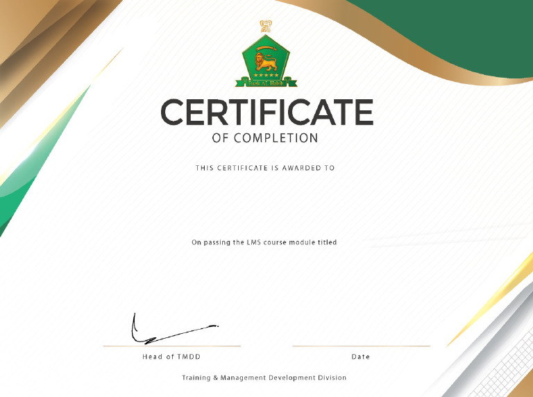 Completion Certificate | PDF