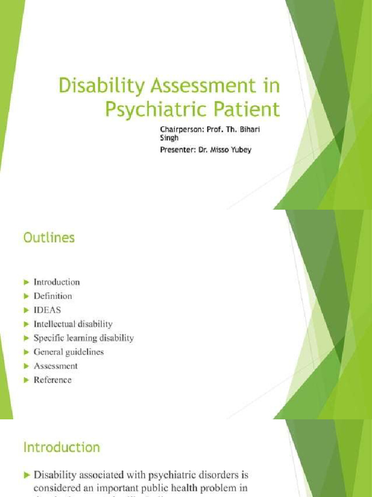 Disability Assessment | PDF