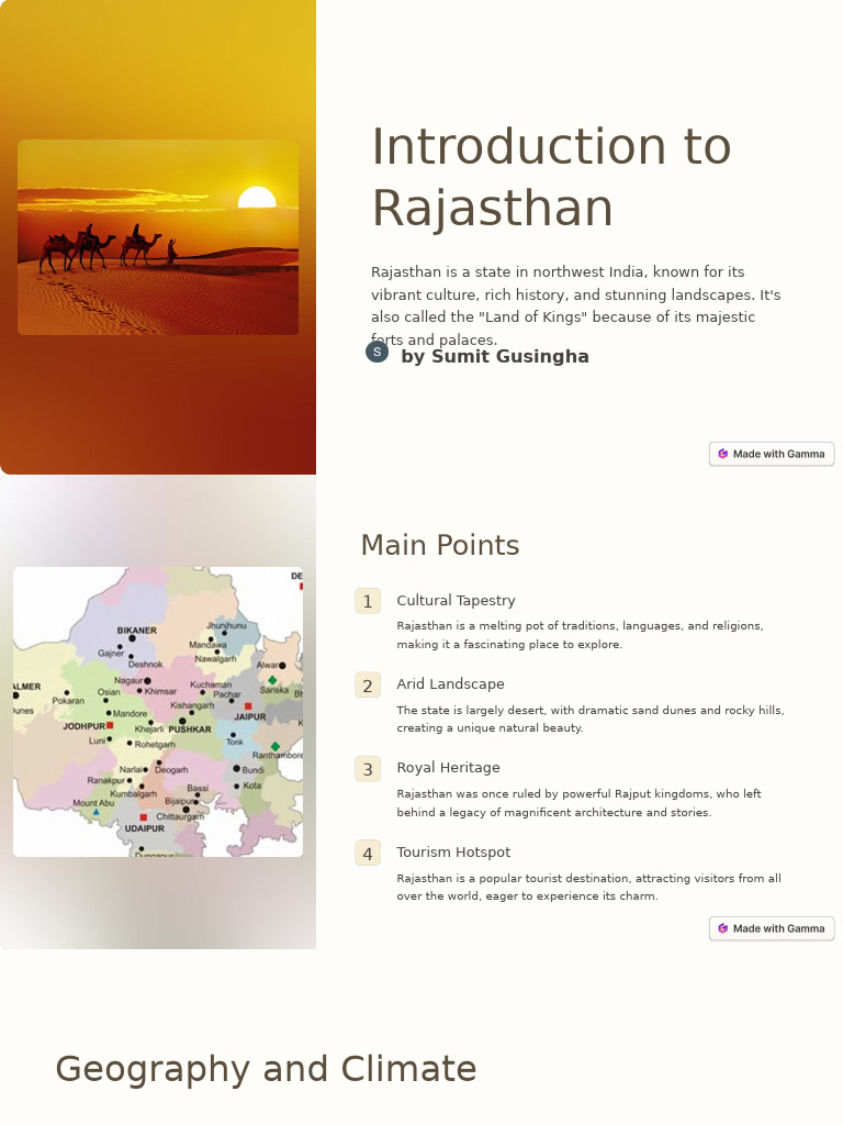 Introduction to Rajasthan's Heritage | PDF