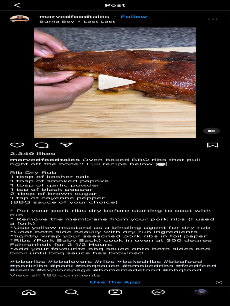 Oven Baked BBQ Ribs Recipe | PDF
