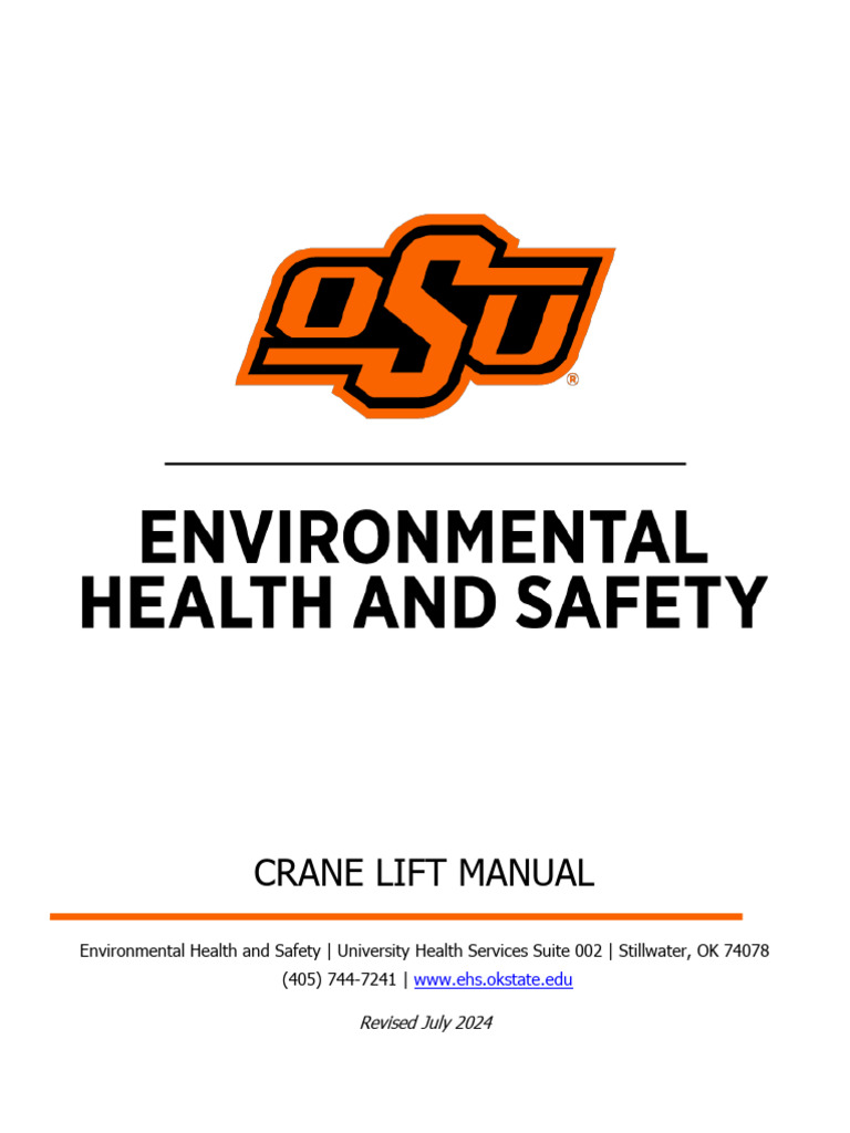 Crane Lift Manual | PDF | Crane (Machine) | Elevator