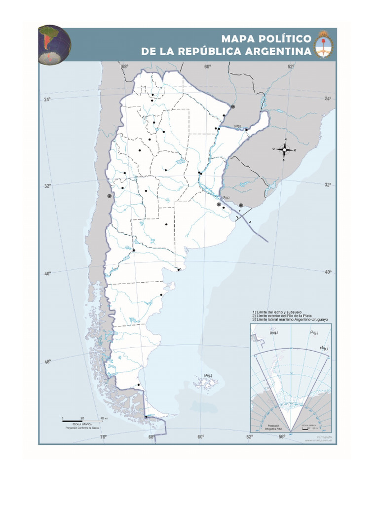 Mapa Argentina - División Política | PDF