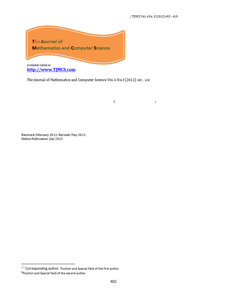 Vol4 Iss3 402 - 410 T-Age Replacement Policy in Fuzzy R | PDF | Fuzzy ...