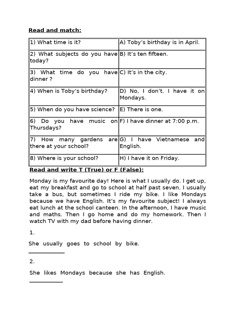 Unit 6 7 Pdf Meal Vietnam