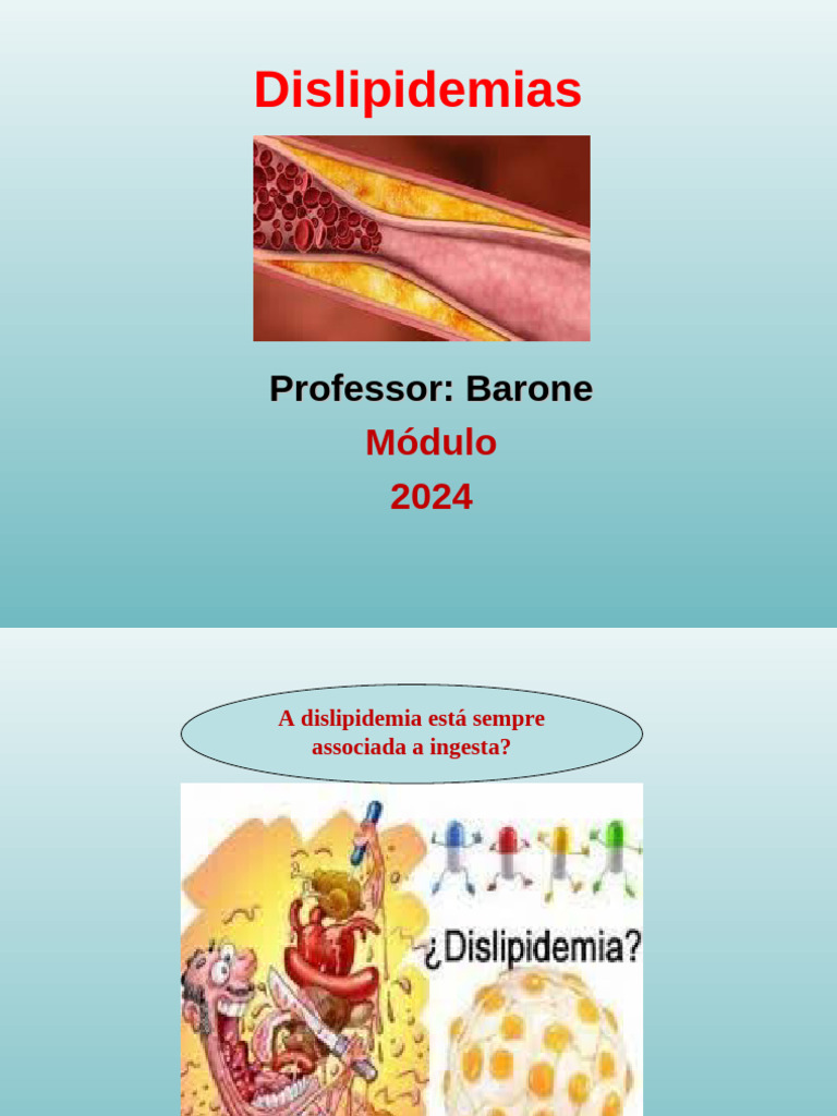 Causas e Consequências das Dislipidemias | PDF | Colesterol | Lipídio