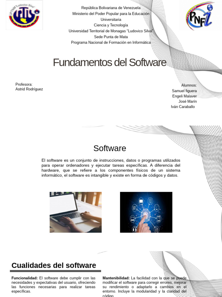 Fundamentos del Software y su Calidad | PDF | Software | Ingeniería de ...