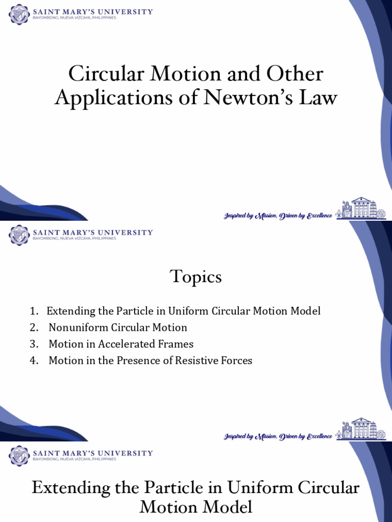 Circular Motion and Newton's Laws Explained | PDF | Force | Acceleration